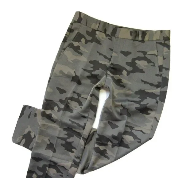 NWT Banana Republic Ryan in Camo Camouflage Fluid Soft Ankle Trouser Pants 4 - Picture 2 of 4